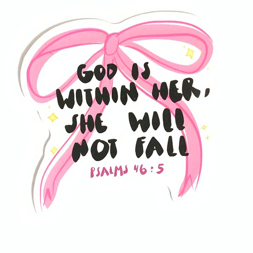 God Bow Vinyl Sticker